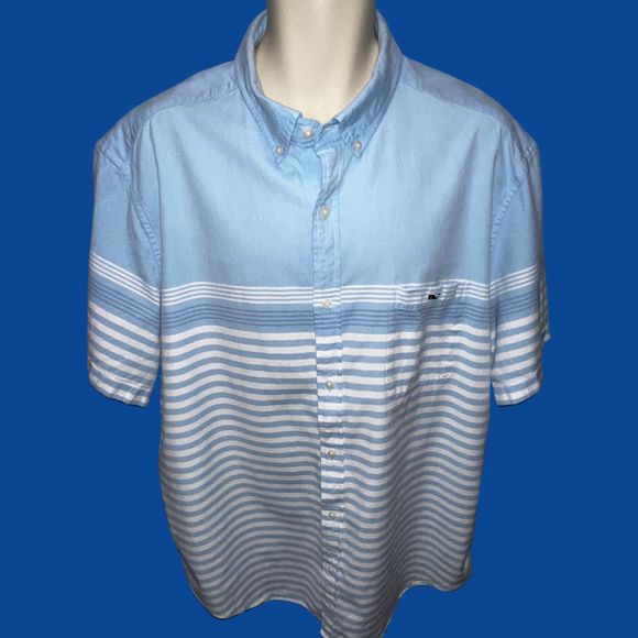 Vineyard Vines Classic Fit Tucker Short Sleeve Button Up Shirt Size XXL - Picture 2 of 4